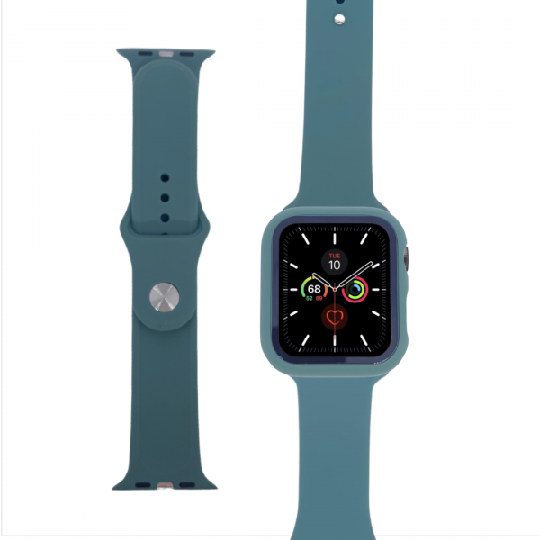 Olive Green Band and Case 2 in 1 for Apple Watch 1/2/3/4/5/6