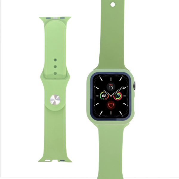 Pastel Green Band and Case 2 in 1 for Apple Watch 1/2/3/4/5/6