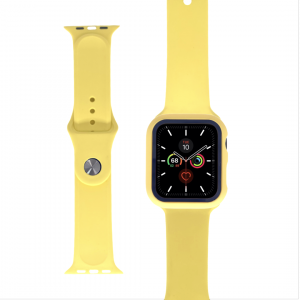 Yellow Band and Case 2 in 1 for Apple Watch 1/2/3/4/5/6