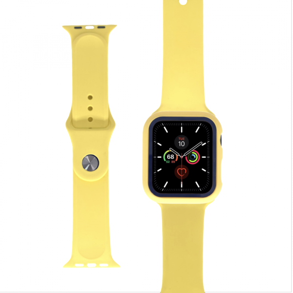 Yellow Band and Case 2 in 1 for Apple Watch 1/2/3/4/5/6
