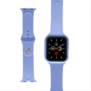 Pastel Blue Band and Case 2 in 1 for Apple Watch 1/2/3/4/5/6