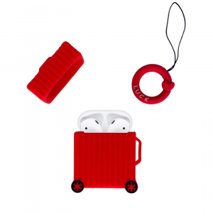 Red Luggage AirPods Protective Case ?