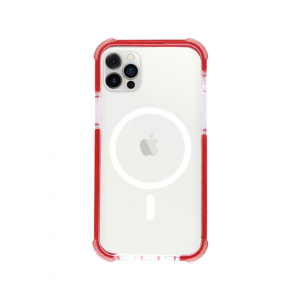 Red/Clear MagSafe Four Corner Case
