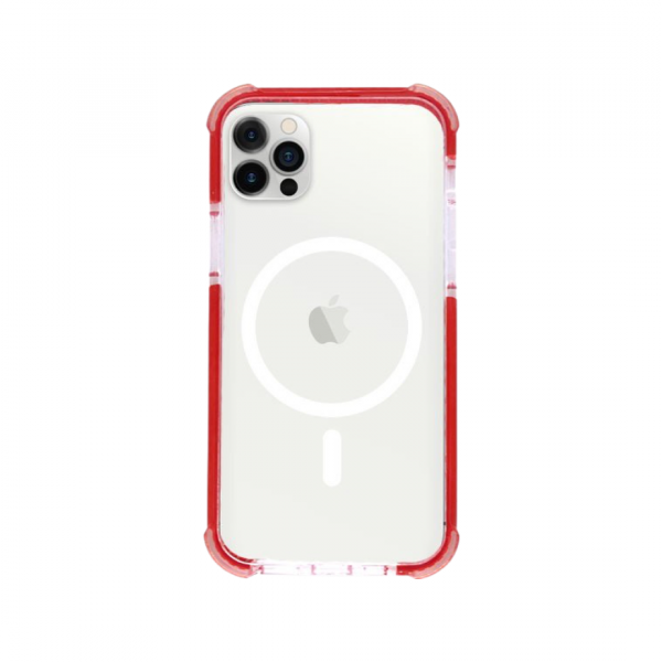 Red/Clear MagSafe Four Corner Case