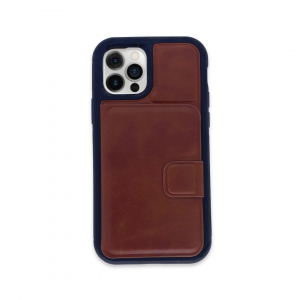 Brown Hardshell Case with Wallet
