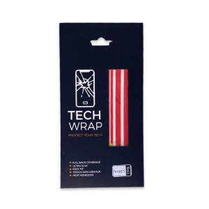 Red/White Striped TPS Tech Wrap for AirPods 1/2