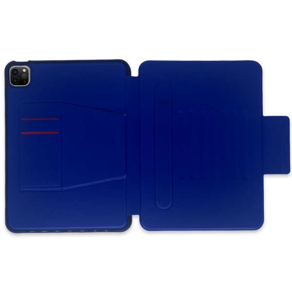 Blue/Black Heavy Duty Flip Case for iPad 11"