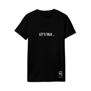 Lets Talk... T-Shirt Black by TPS