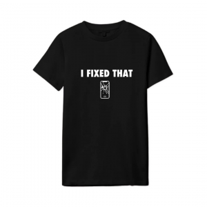I Fixed That T-Shirt Black by TPS