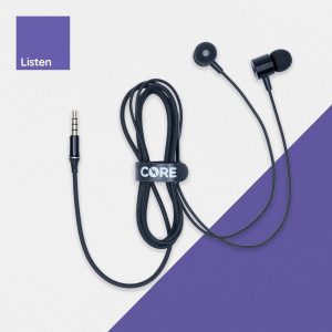 CORE Bolt 3.5mm Earbuds Black
