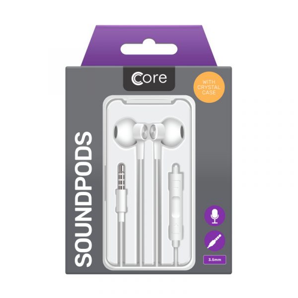 CORE SoundPods 3.5mm AUX White