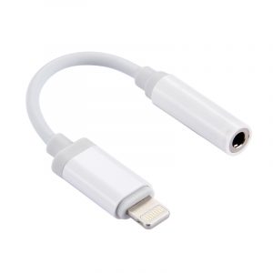 8-Pin (Lightning) to 3.5mm AUX Adapter White