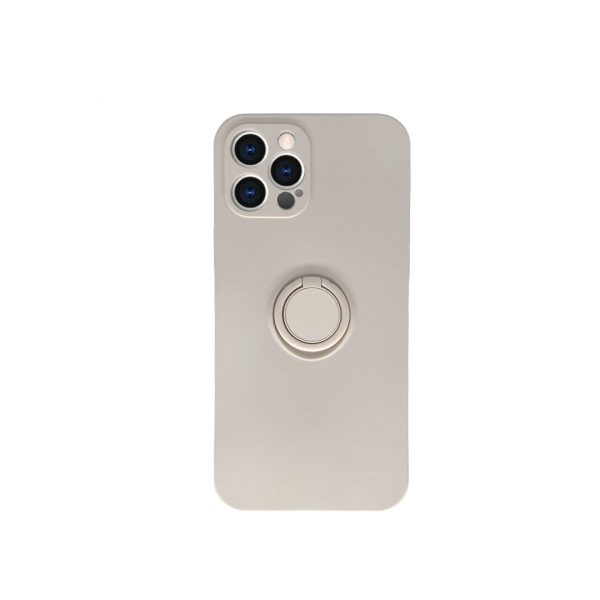 Cream Pastel Magnetic Ring Case