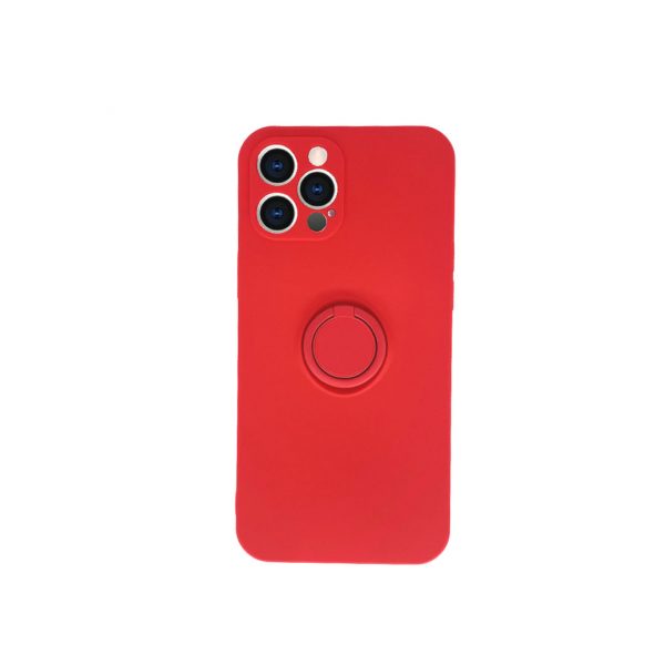 Red Pastel Magnetic Ring Case