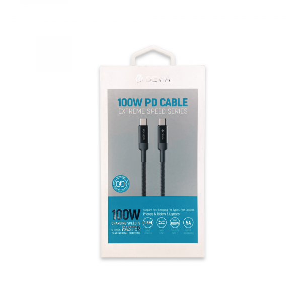 DEVIA USB-C to USB-C 100w Cable