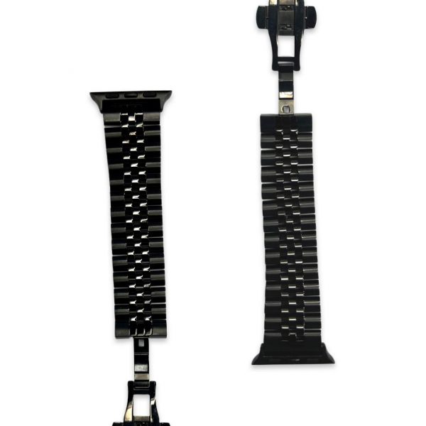 Black Stainless Steel Band for iWatch - Image 4