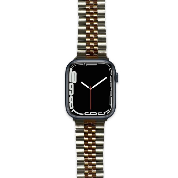 Stainless/Rose Gold Steel Band for iWatch