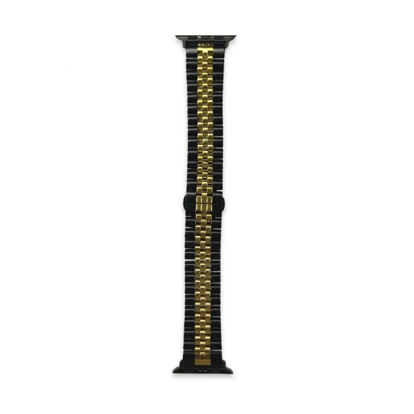 Black/Gold Stainless Steel Band for iWatch - Image 3