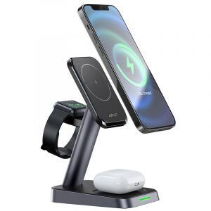 ACEFAST Three-In-One Magsafe Wireless Charging Desktop Stand