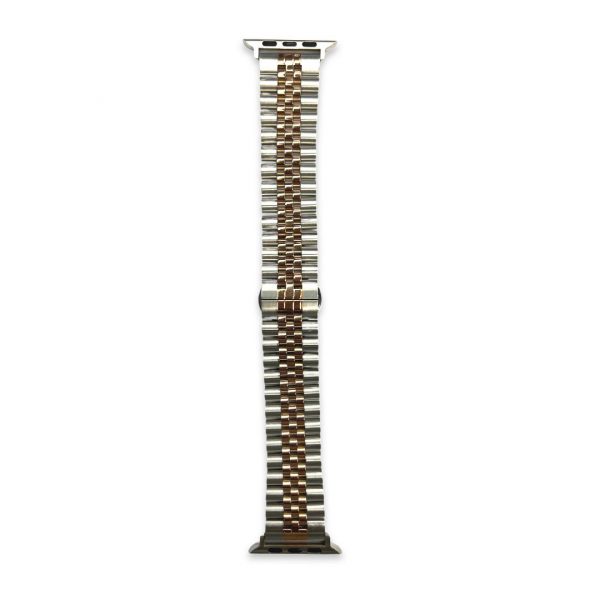 Stainless/Rose Gold Steel Band for iWatch - Image 2