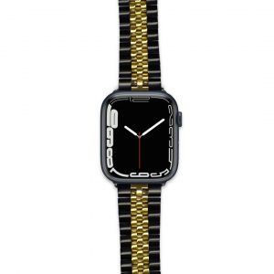 Black/Gold Stainless Steel Band for iWatch
