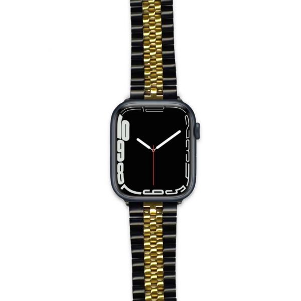 Black/Gold Stainless Steel Band for iWatch