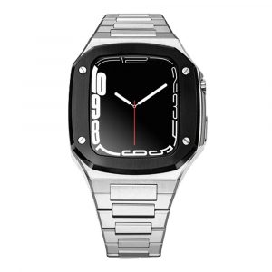 Stainless/Black Luxury Metal Bracelet and Case for iWatch
