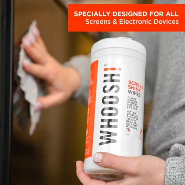 WHOOSH! Screen Shine Wipes (70 wipes) - Image 3