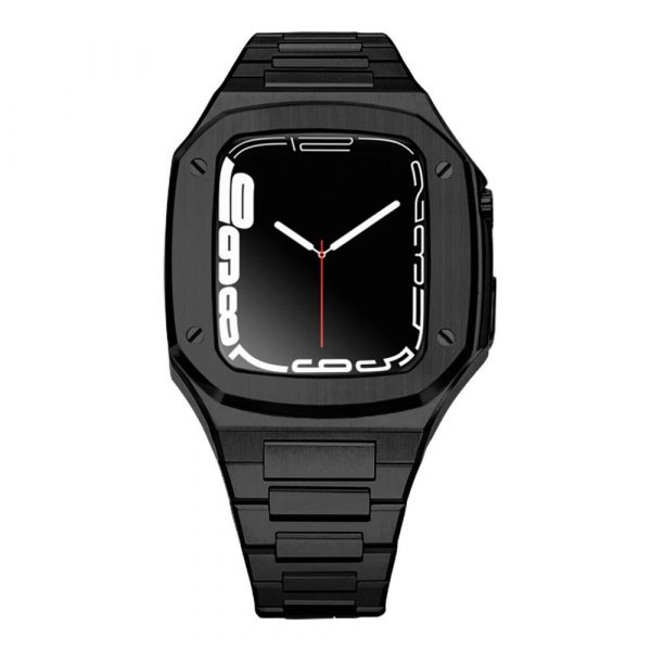 Black Luxury Metal Bracelet and Case for iWatch