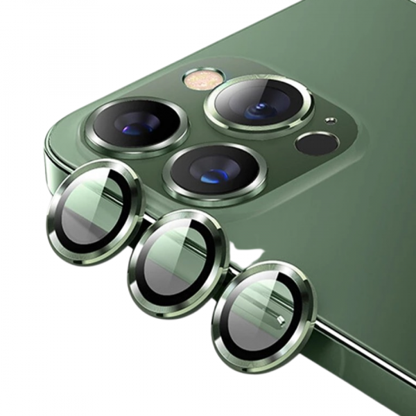 Green Rear Camera Glass Protectors for iPhone
