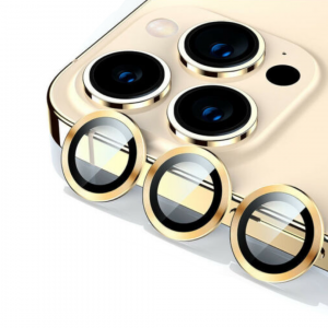 Gold Rear Camera Glass Protectors for iPhone