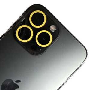 Yellow Luminous Rear Camera Glass Protectors for iPhone 13 / 14 - Mini / Plus / Pro / Pro Max Models ( as seen on TikTok )