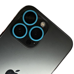 Blue Neon Rear Camera Glass Protectors for iPhone 13 / 14 - Mini / Plus / Pro / Pro Max Models ( as seen on TikTok )