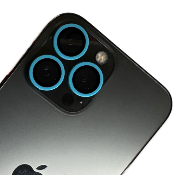 Blue Neon Rear Camera Glass Protectors for iPhone 13 / 14 - Mini / Plus / Pro / Pro Max Models ( as seen on TikTok )