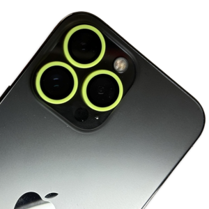 Bright Green/Yellow Neon Rear Camera Glass Protectors for iPhone 13 / 14 - Mini / Plus / Pro / Pro Max Models ( as seen on TikTok )