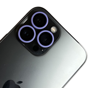 Light Purple Neon Rear Camera Glass Protectors for iPhone 13 / 14 - Mini / Plus / Pro / Pro Max Models ( as seen on TikTok )